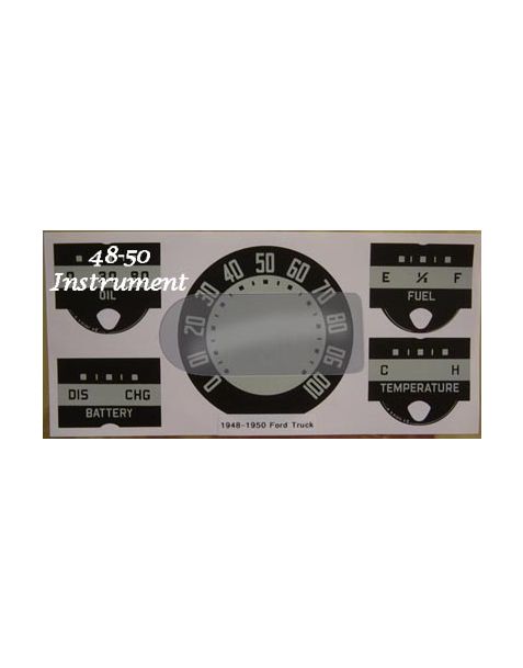 1948 TO 1952  ::  1948-50 INSTRUMENT CLUSTER GLASS